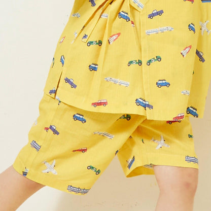 兒童和服套裝 交通工具全印花