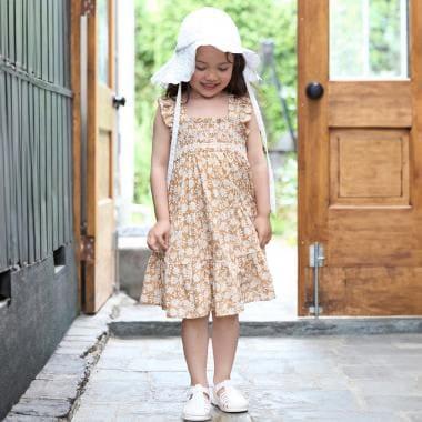 【リンク】全印花褶皺連衣裙（兒童）