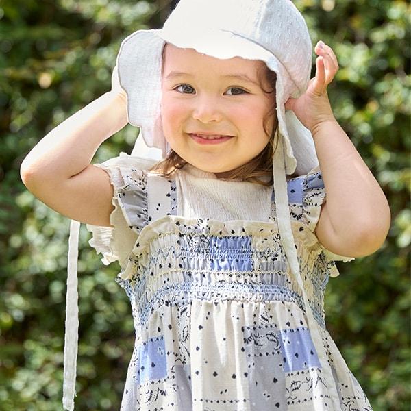 【リンク】全印花褶皺連衣裙（兒童）