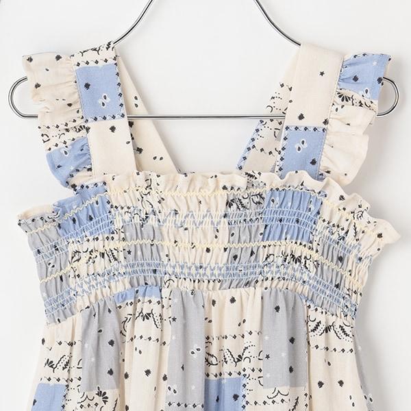 【リンク】全印花褶皺連衣裙（兒童）