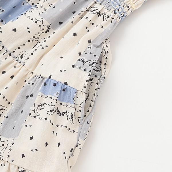 【リンク】全印花褶皺連衣裙（兒童）