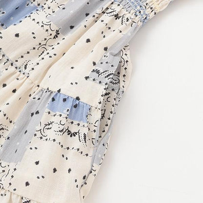 【リンク】全印花褶皺連衣裙（兒童）