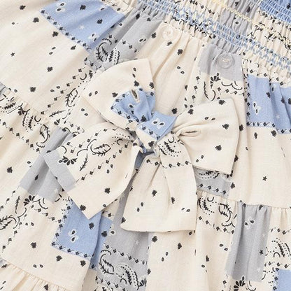 【リンク】全印花褶皺連衣裙（兒童）