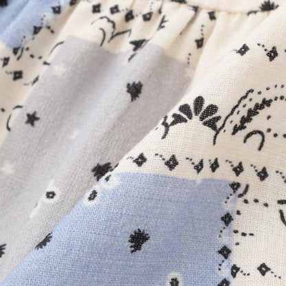 【リンク】全印花褶皺連衣裙（兒童）