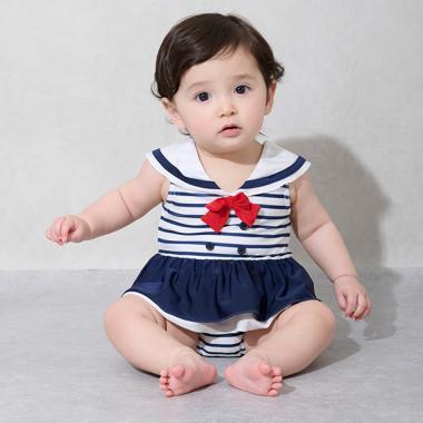 【SWIM】女童水手風泳衣
