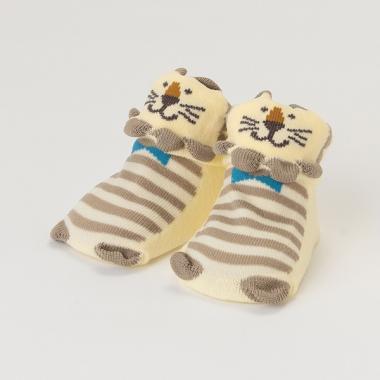 動物圖案杯型襪