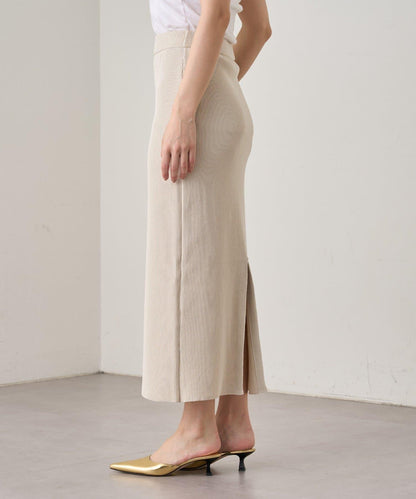 【Loungedress】和紙羅紋針織半身裙