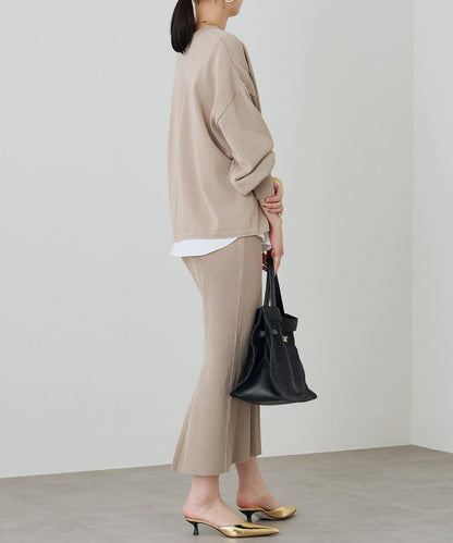 【Loungedress】和紙羅紋針織半身裙