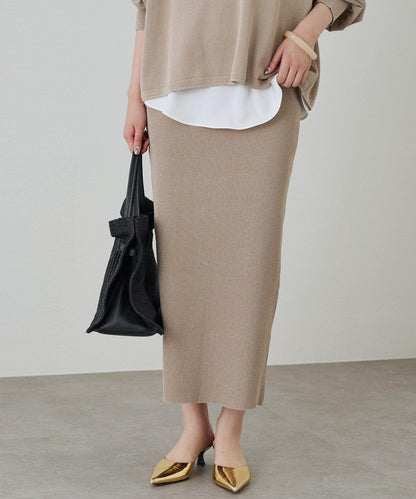 【Loungedress】和紙羅紋針織半身裙