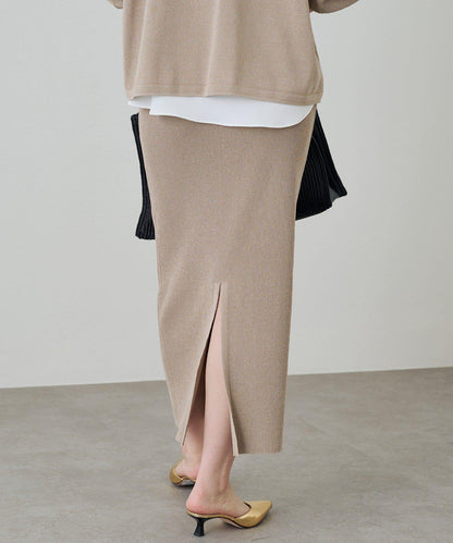 【Loungedress】和紙羅紋針織半身裙