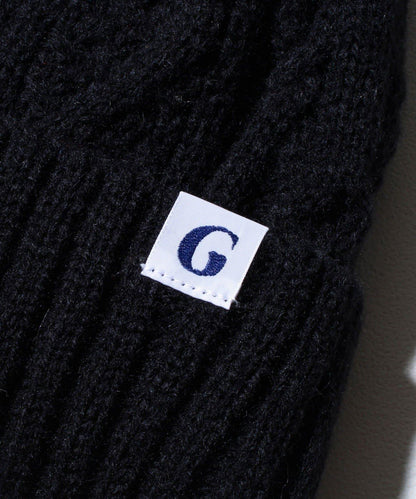 【GLOSTER/格洛斯特】內襯羊毛線圍巾針織帽