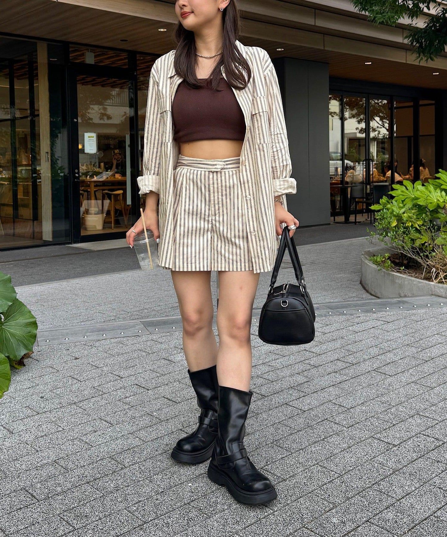 條紋短褲
