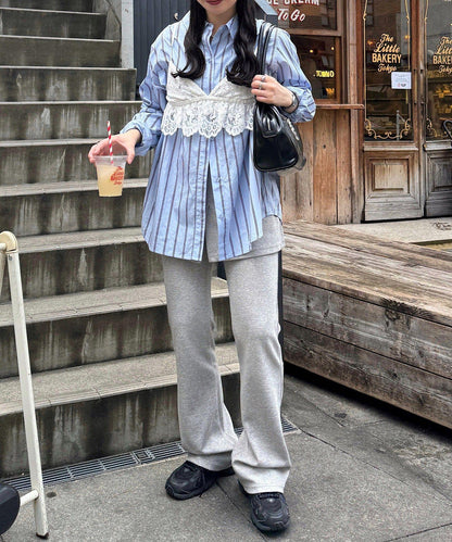 條紋襯衫