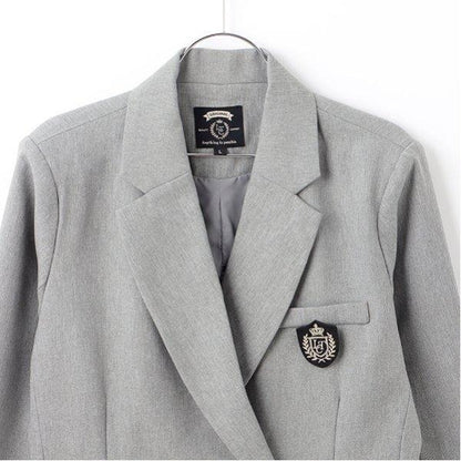 【畢業服】【典禮】帶徽章短款外套