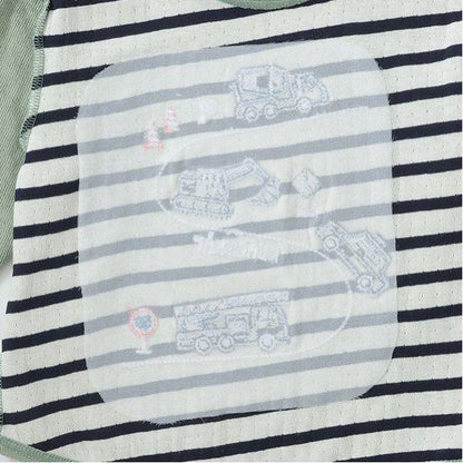 汽車刺繡夾層長袖T恤