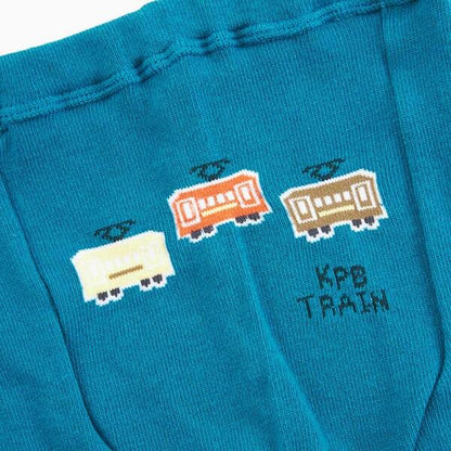 KPBOY 日本製/電車圖案嬰兒連褲襪（80～90）
