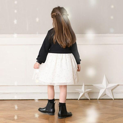 星座圖案雪紡連衣裙（90～150）