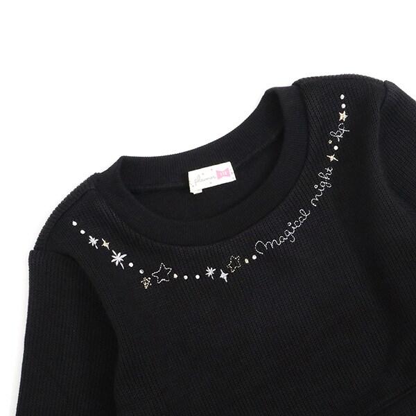 星座圖案雪紡連衣裙（90～150）