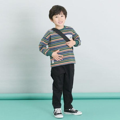 KPBOY 多色條紋長袖T恤（90～150）