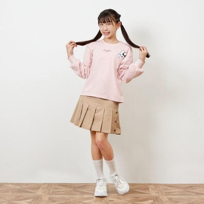 troislapins 兔子刺繡貼布長袖T恤（140～160）