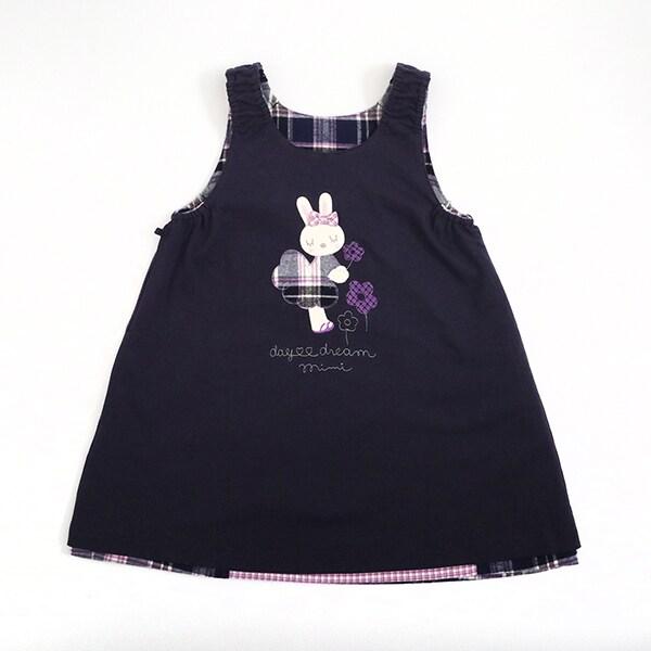 格紋雙面穿連衣裙（80～140）