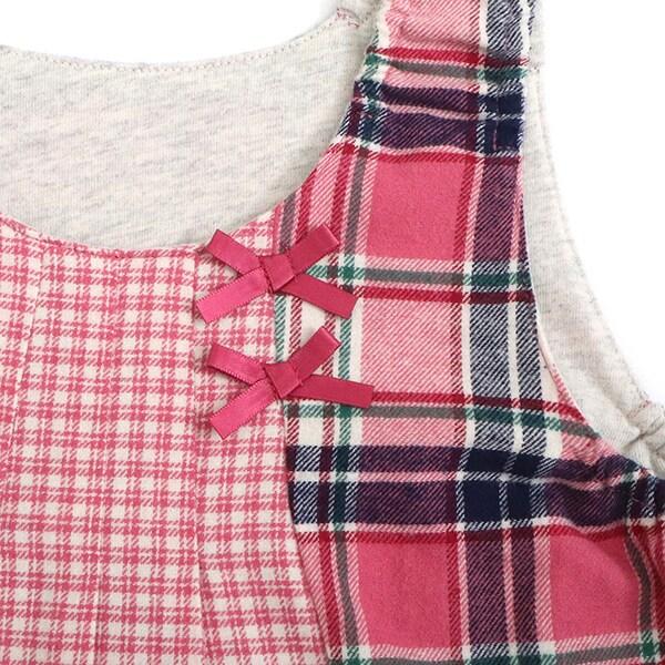 格紋雙面穿連衣裙（80～140）