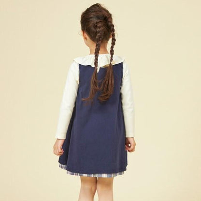 格紋雙面穿連衣裙（80～140）