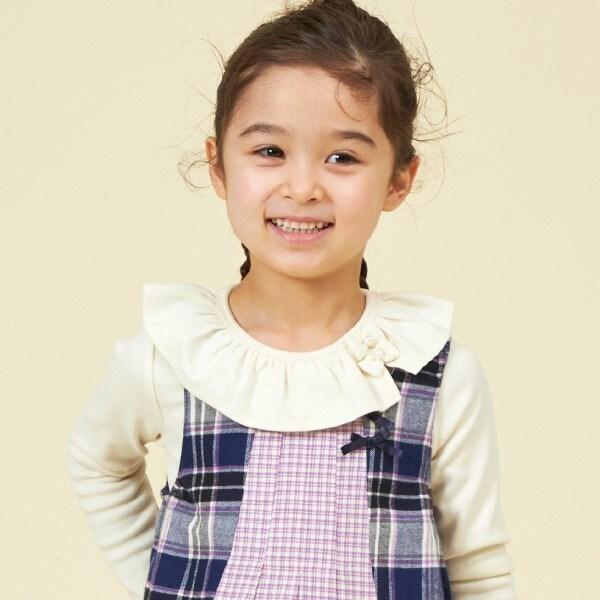 格紋雙面穿連衣裙（80～140）