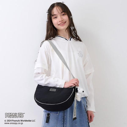 【《PEANUTS》】【清涼】2WAY連帽線條外套