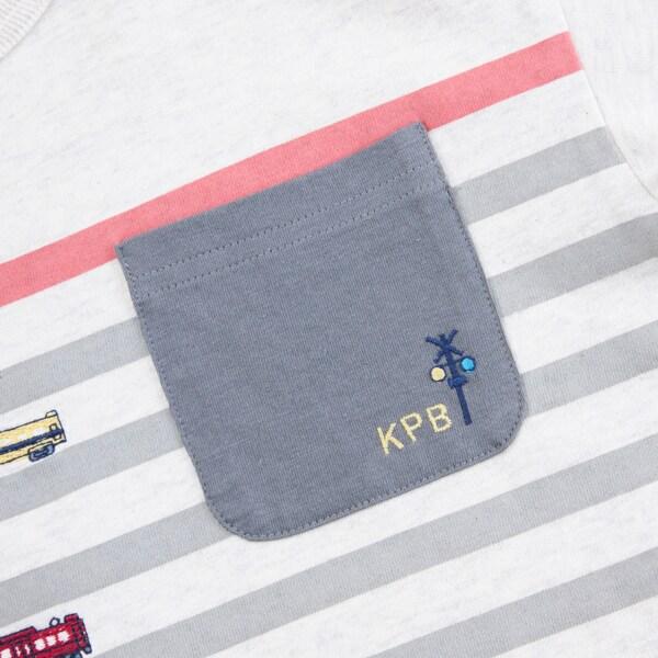 KPBOY 日本製/電車圖案長袖T恤（80～130）
