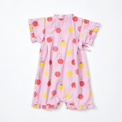 KP圓點圖案＆mimi醬嬰兒連體和服（Free）