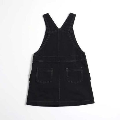 斜紋布/牛仔布揹帶裙（110～130）