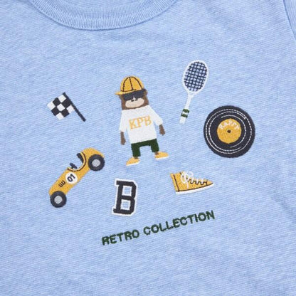 大猩猩刺繡短袖T恤（80～90）