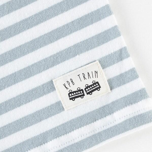 汽車印花貼布條紋T恤（80～90）