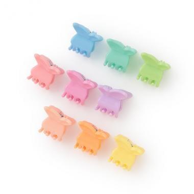 混合彩色迷你髮夾9個裝