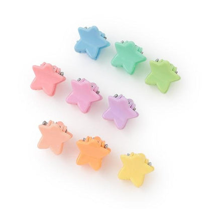 混合彩色迷你髮夾9個裝