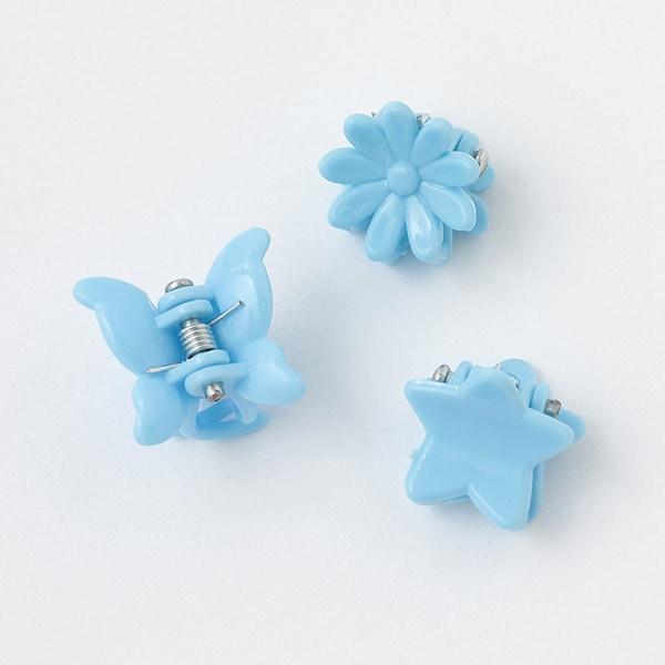 混合彩色迷你髮夾9個裝