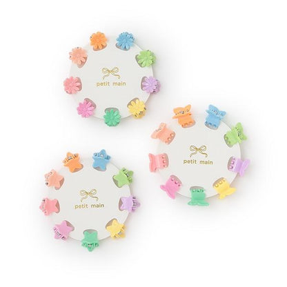 混合彩色迷你髮夾9個裝