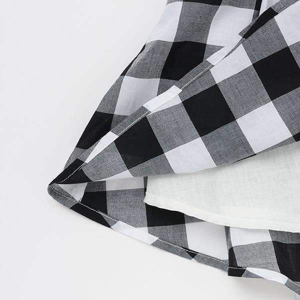 拼接喇叭連衣裙（兒童）