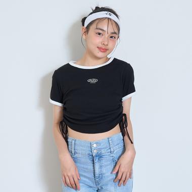 【接觸冷感/清涼】抽繩羅紋T恤