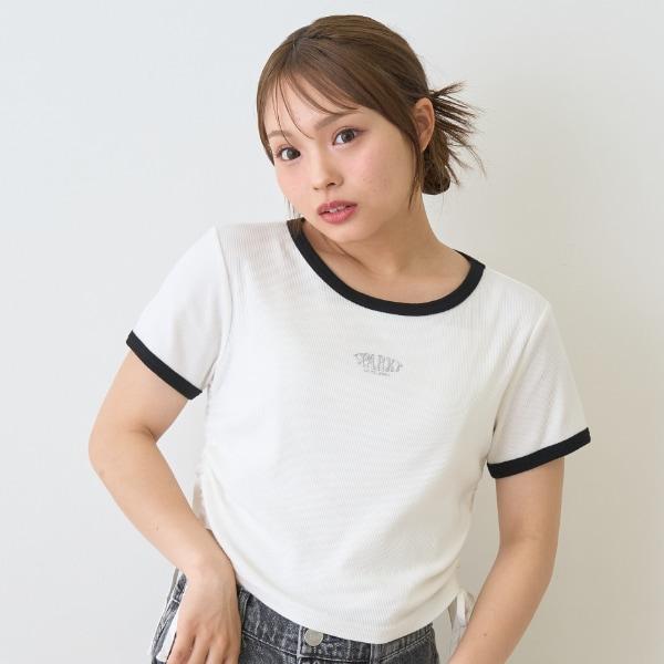 【接觸冷感/清涼】抽繩羅紋T恤