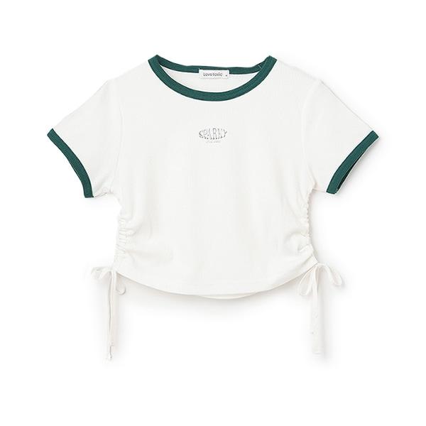 【接觸冷感/清涼】抽繩羅紋T恤