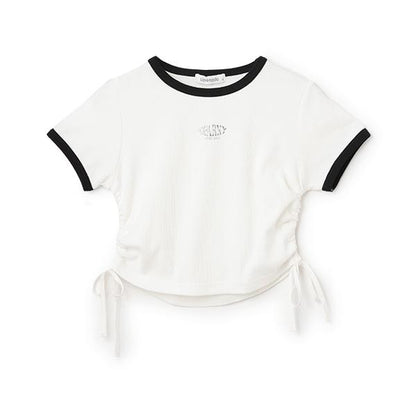 【接觸冷感/清涼】抽繩羅紋T恤