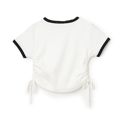 【接觸冷感/清涼】抽繩羅紋T恤