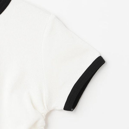 【接觸冷感/清涼】抽繩羅紋T恤