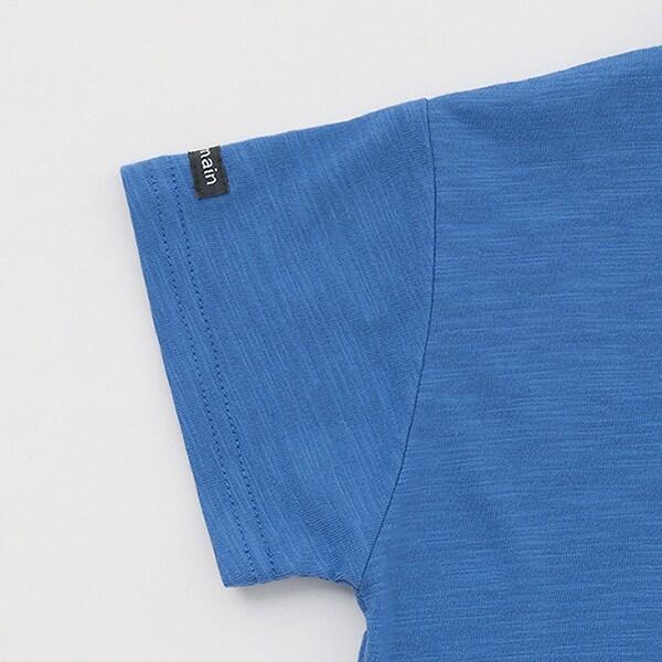 新幹線下襬格紋貼布短袖T恤