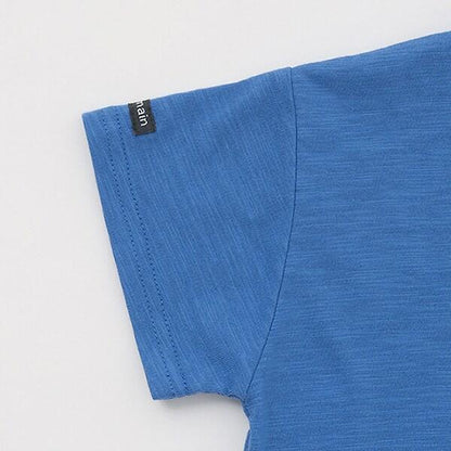 新幹線下襬格紋貼布短袖T恤