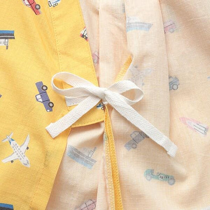 兒童和服套裝 交通工具全印花