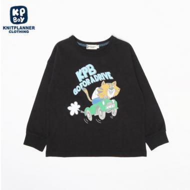 KPBOY 虎紋印花長袖T恤（100～160）