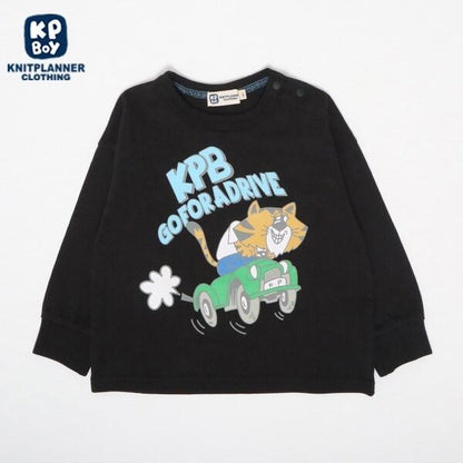 KPBOY 虎紋印花長袖T恤（80～90）